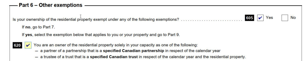 UHT Exemption for Partner of Specified Canadian Partnership
